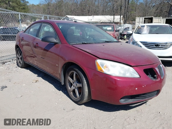 2008 Pontiac G6 with VIN 1G2ZG57N584104672, listed as a IAAI auction lot 41860291 with 183,358 mi miles. Bid and sale history available at carsss.com. Image 1.