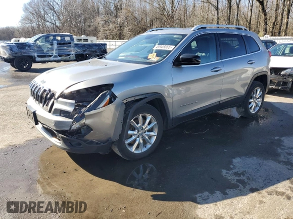 2015 Jeep Cherokee Limited with VIN 1C4PJMDS6FW718382, listed as a Copart auction lot 49946065 with 144,614 mi miles and Salvage Title. Bid and sale history available at DreamBid. Image 1.