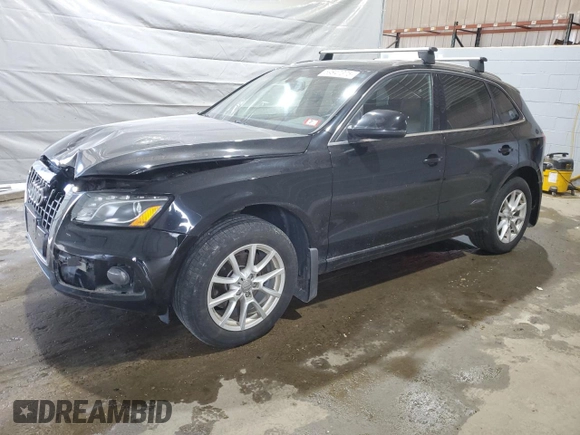 2012 Audi Q5 Premium Plus with VIN WA1LFAFP9CA062396, listed as a Copart auction lot 59847375 with 125,558 mi miles and Salvage title. Bid and sale history available at DreamBid. Image 1.