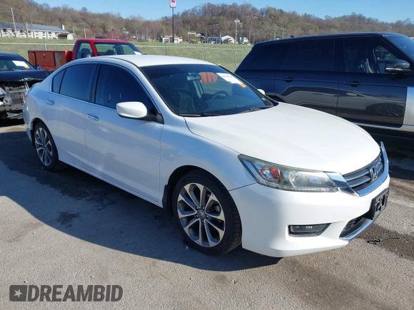 2015 Honda Accord Sport with VIN 1HGCR2F55FA200569, listed as a IAAI auction lot 41843146 with 97,655 mi miles and . Bid and sale history available at DreamBid. Image 1.
