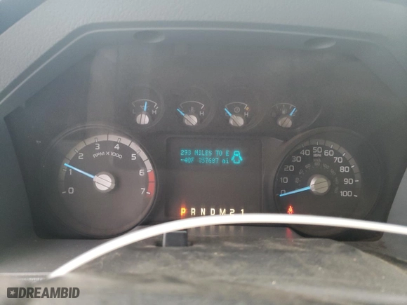 2014 Ford Super Duty F-250 SRW XL with VIN 1FTBF2A6XEEB42193, listed as a Copart auction lot 81949654 with 157,687 mi miles and Salvage Title. Bid and sale history available at carsss.com. Image 9.