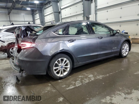 2019 Ford Fusion Hybrid SE with VIN 3FA6P0LU9KR287187, listed as a Copart auction lot 52704565 with 52,543 mi miles and Salvage Title. Bid and sale history available at carsss.com. Image 3.