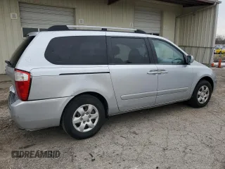 2007 Kia Sedona EX with VIN KNDMB233176166497, listed as a Copart auction lot 51136365 with 261,653 mi miles and Salvage Title. Bid and sale history available at carsss.com. Image 3.