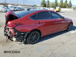 2018 Genesis G80 3.3T Sport with VIN KMHGN4JB9JU285343, listed as a Copart auction lot 75061764 with 133,262 mi miles and Salvage Title. Bid and sale history available at carsss.com. Image 3.