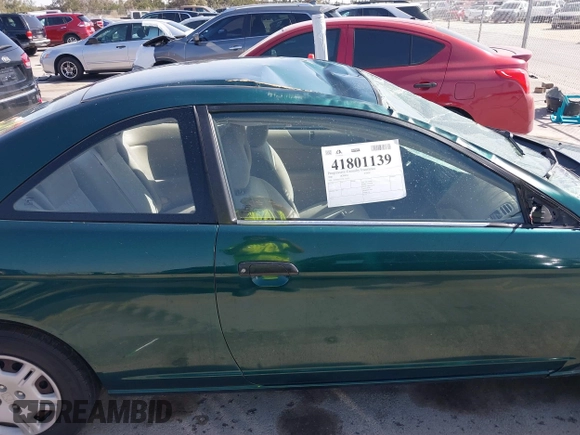 2001 Honda Civic LX with VIN 1HGEM21551L111533, listed as a IAAI auction lot 41801139 with 253,497 mi miles. Bid and sale history available at carsss.com. Image 13.