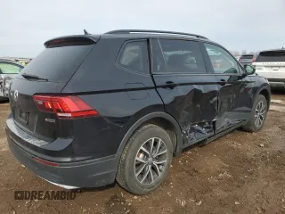 2021 Volkswagen Tiguan S z VIN 3VV0B7AX2MM000813, wystawiony jako Copart lot #49544255 z przebiegiem 43 801 mil mil oraz Szkoda całkowita • Salvage title. Historia ofert i sprzedaży dostępna na DreamBid. Obrazek 3.