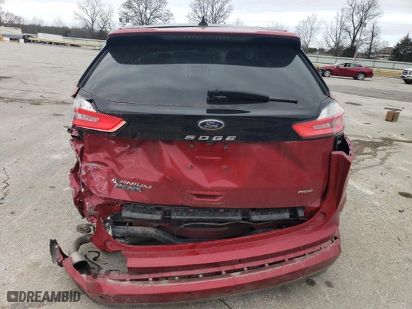 2022 Ford Edge Titanium with VIN 2FMPK4K90NBA25266, listed as a Copart auction lot 44791485 with 71,665 mi miles and Salvage Title. Bid and sale history available at carsss.com. Image 6.