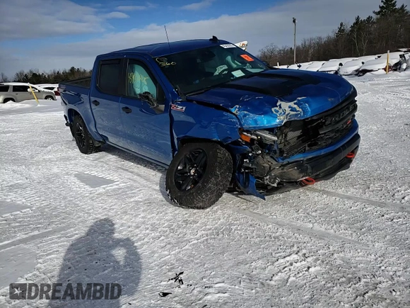 2022 Chevrolet Silverado 1500 Custom Trail Boss with VIN 3GCPDCED1NG581334, listed as a Copart auction lot 43430205 with 36,650 mi miles and Non Repairable. Bid and sale history available at DreamBid. Image 10.