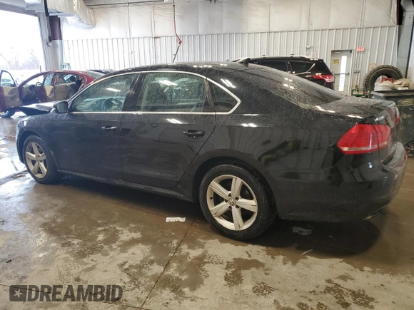 2013 Volkswagen Passat SE w/Sunroof & Nav with VIN 1VWBP7A38DC048224, listed as a Copart auction lot 53722345 with 123,639 mi miles and Non Repairable. Bid and sale history available at carsss.com. Image 2.
