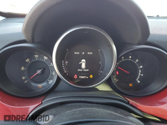 2018 FIAT 500X Pop with VIN ZFBCFXAB4JP710924, listed as a Copart auction lot 86012114 with 75,937 mi miles and Salvage title. Bid and sale history available at DreamBid. Image 9.