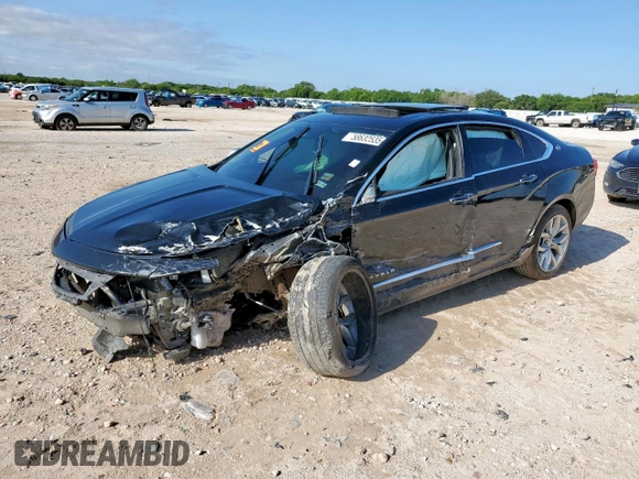 2017 Chevrolet Impala Premier with VIN 2G1145S32H9131776, listed as a Copart auction lot 58632535 with Not provided miles and Salvage title. Bid and sale history available at DreamBid. Image 1.