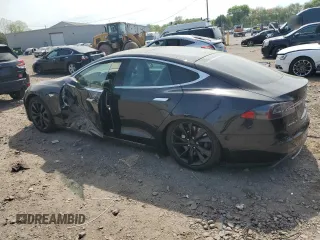 2016 Tesla Model S 90D with VIN 5YJSA1E28GF131212, listed as a Copart auction lot 54176705 with 97,373 mi miles and Salvage Title. Bid and sale history available at DreamBid. Image 2.