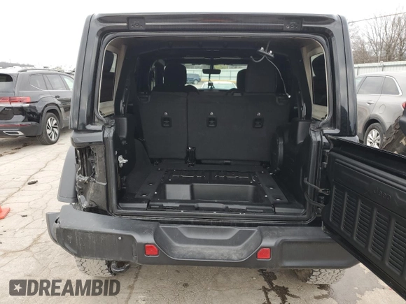 2022 Jeep Wrangler Unlimited Sport with VIN 1C4HJXDG6NW258091, listed as a Copart auction lot 45484735 with 42,534 mi miles and Salvage Title. Bid and sale history available at DreamBid. Image 6.