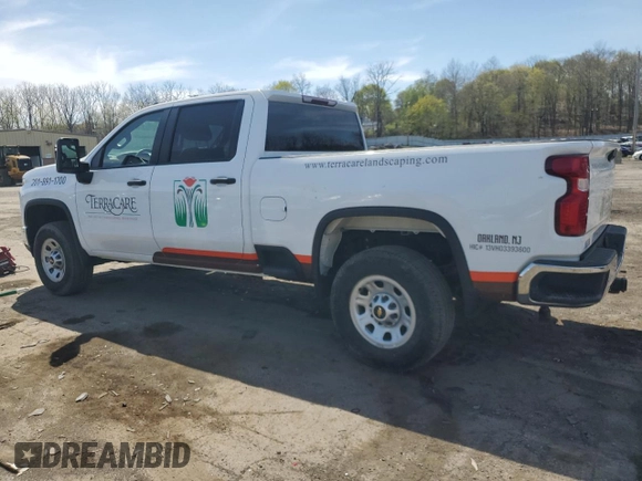 2021 Chevrolet Silverado 3500HD Work Truck with VIN 1GC4YSE73MF104450, listed as a Copart auction lot 54044285 with 38,651 mi miles and Salvage title. Bid and sale history available at DreamBid. Image 2.