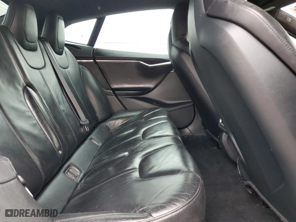 2015 Tesla Model S 85D with VIN 5YJSA1S27FF086203, listed as a Copart auction lot 48760445 with 111221 miles and Salvage Title. Bid and sale history available at carsss.com. Image 10.