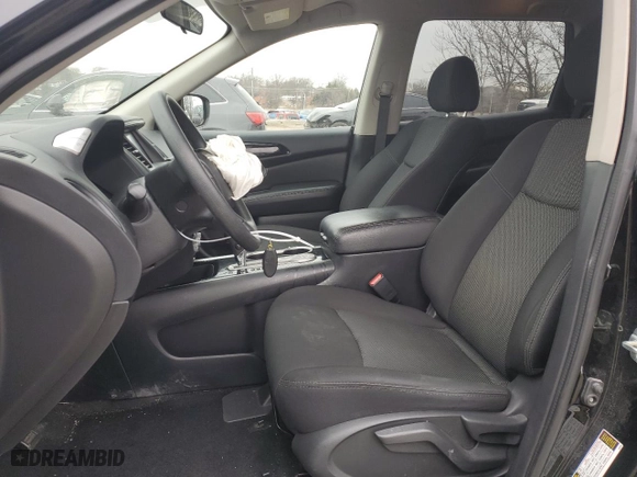 2019 Nissan Pathfinder S with VIN 5N1DR2MN7KC646237, listed as a Copart auction lot 88569255 with 48022 miles and Salvage Title. Bid and sale history available at carsss.com. Image 7.
