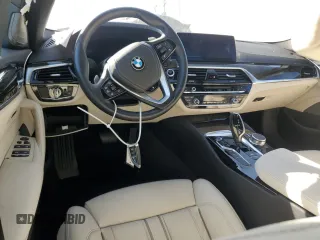 2019 BMW 5 Series 530e with VIN WBAJA9C56KB391866, listed as a Copart auction lot 46541905 with Not provided miles and Salvage title. Bid and sale history available at DreamBid. Image 8.