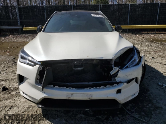 2021 Infiniti QX50 Luxe with VIN 3PCAJ5BB9MF121288, listed as a Copart auction lot 50783525 with 86,348 mi miles and Salvage Title. Bid and sale history available at DreamBid. Image 5.