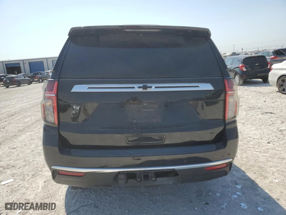2022 Chevrolet Tahoe Commercial with VIN 1GNSCLED0NR305201, listed as a Copart auction lot 75034054 with 35,053 mi miles and Salvage Title. Bid and sale history available at carsss.com. Image 6.