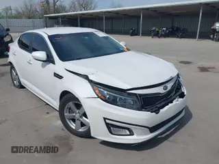 2014 Kia Optima LX z VIN 5XXGM4A71EG302120, wystawiony jako IAAI lot #41889012 z przebiegiem 209 978 mil mil oraz . Historia ofert i sprzedaży dostępna na DreamBid. Obrazek 1.