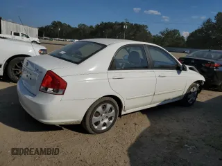 2009 Kia Spectra LX with VIN KNAFE221295606992, listed as a Copart auction lot 72767494 with 163,041 mi miles and Salvage Title. Bid and sale history available at carsss.com. Image 3.
