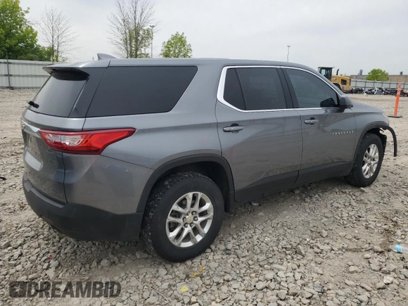 2020 Chevrolet Traverse LS with VIN 1GNEVFKW3LJ231556, listed as a Copart auction lot 58529715 with 97,841 mi miles and Salvage title. Bid and sale history available at DreamBid. Image 3.