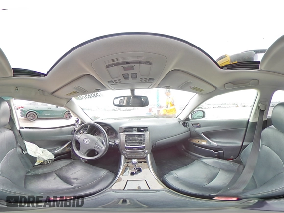 2010 Lexus IS 250 with VIN JTHBF5C21A5111287, listed as a Copart auction lot 53585745 with 158,516 mi miles and Salvage title. Bid and sale history available at DreamBid. Image 14.