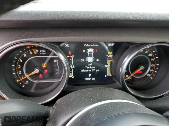 2023 Jeep Gladiator Sport S with VIN 1C6HJTAG9PL572388, listed as a Copart auction lot 53346475 with 11,081 mi miles and Salvage title. Bid and sale history available at DreamBid. Image 9.
