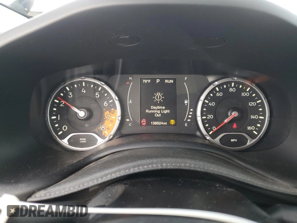 2017 Jeep Renegade Altitude with VIN ZACCJBBB9HPE52085, listed as a Copart auction lot 58781195 with 139,524 mi miles and Salvage title. Bid and sale history available at DreamBid. Image 9.