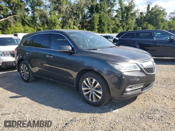 2015 Acura MDX Technology with VIN 5FRYD3H4XFB005764, listed as a Copart auction lot 60278975 with 135,959 mi miles and Non repairable. Bid and sale history available at DreamBid. Image 4.