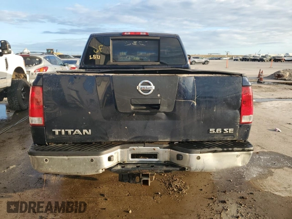 2010 Nissan Titan SE with VIN 1N6BA0EDXAN318890, listed as a Copart auction lot 43797075 with 260,208 mi miles and Salvage Title. Bid and sale history available at DreamBid. Image 6.