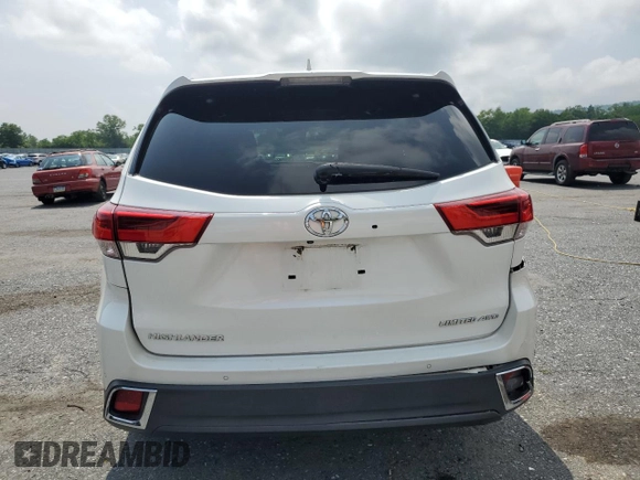 2017 Toyota Highlander Limited with VIN 5TDDZRFH8HS382957, listed as a Copart auction lot 60413645 with 126,294 mi miles and Salvage title. Bid and sale history available at DreamBid. Image 6.