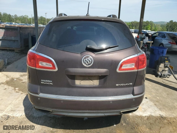 2015 Buick Enclave Leather with VIN 5GAKRBKD9FJ340911, listed as a Copart auction lot 53038925 with 205,641 mi miles and Salvage Title. Bid and sale history available at carsss.com. Image 6.