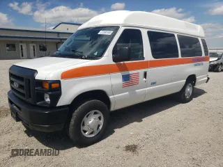 2012 Ford Econoline Cargo Commercial with VIN 1FTNS2EW4CDA86676, listed as a Copart auction lot 57550165 with 251,780 mi miles and Salvage title. Bid and sale history available at DreamBid. Image 1.