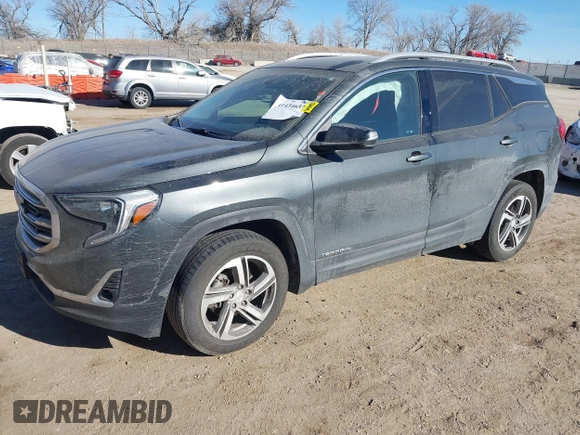 2020 GMC Terrain SLT with VIN 3GKALVEV6LL203001, listed as a IAAI auction lot 41434657 with 129,530 mi miles. Bid and sale history available at carsss.com. Image 17.