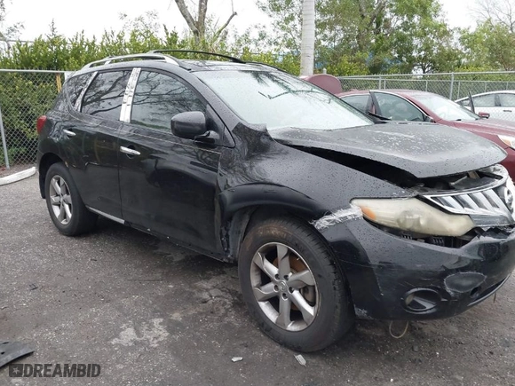 2009 Nissan Murano S with VIN JN8AZ18U29W104625, listed as a IAAI auction lot 41377201 with 217,978 mi miles. Bid and sale history available at carsss.com. Image 1.