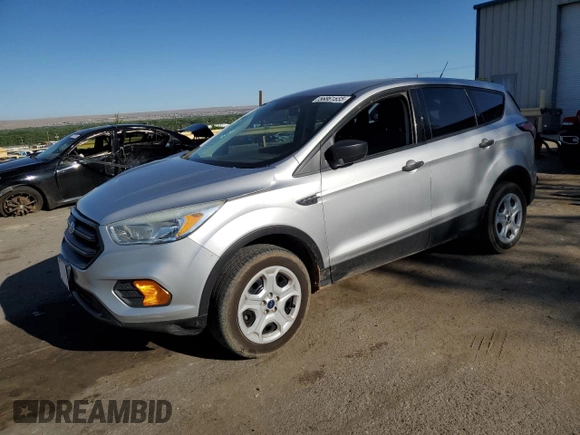2017 Ford Escape S with VIN 1FMCU0F77HUC67545, listed as a Copart auction lot 56861555 with 228,117 mi miles and Salvage title. Bid and sale history available at DreamBid. Image 1.