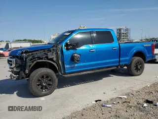2020 Ford Super Duty F-250 SRW XL with VIN 1FT8W2BT3LED54672, listed as a Copart auction lot 52345455 with 94,946 mi miles and Salvage Title. Bid and sale history available at carsss.com. Image 1.