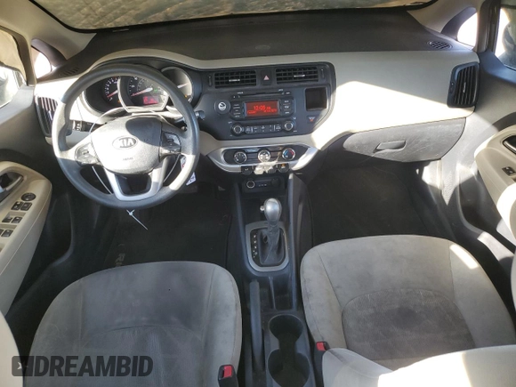 2013 Kia Rio LX with VIN KNADM4A38D6256604, listed as a Copart auction lot 46542975 with 134,470 mi miles and Salvage Title. Bid and sale history available at carsss.com. Image 8.