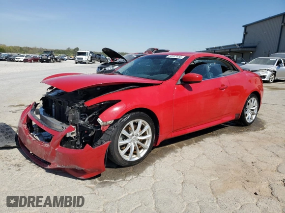 2012 Infiniti G37 Convertible with VIN JN1CV6FE8CM202928, listed as a Copart auction lot 50683685 with 0 mi miles and Salvage Title. Bid and sale history available at carsss.com. Image 1.