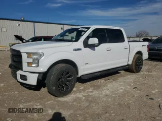 2015 Ford F-150 XL with VIN 1FTEW1CP6FKE36447, listed as a Copart auction lot 43462155 with 0 mi miles and Salvage Title. Bid and sale history available at carsss.com. Image 1.