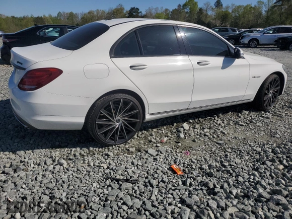 2015 Mercedes-Benz C-Class C 300 Luxury with VIN 55SWF4KB1FU026971, listed as a Copart auction lot 52259455 with 132,212 mi miles and Salvage Title. Bid and sale history available at carsss.com. Image 3.