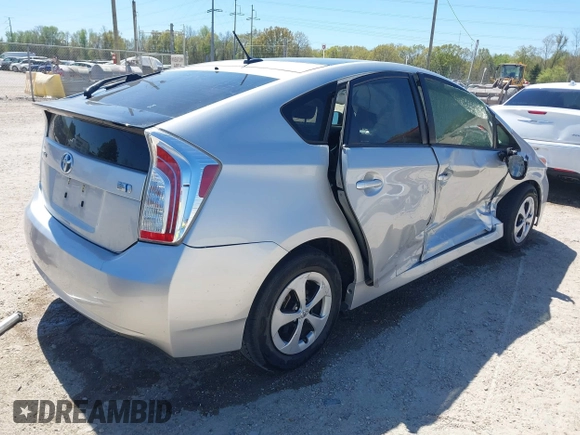 2015 Toyota Prius Four with VIN JTDKN3DUXF0428837, listed as a IAAI auction lot 41848140 with 70,597 mi miles. Bid and sale history available at carsss.com. Image 4.