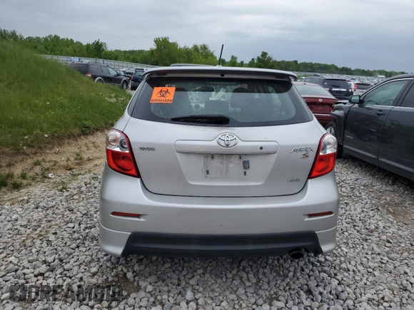 2010 Toyota Matrix S with VIN 2T1LE4EE5AC015093, listed as a Copart auction lot 57902535 with 131,300 mi miles and Salvage title. Bid and sale history available at DreamBid. Image 6.