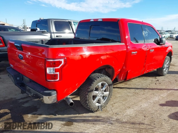 2020 Ford F-150 XL with VIN 1FTEW1C50LKD38606, listed as a IAAI auction lot 41323359 with 57,295 mi miles. Bid and sale history available at carsss.com. Image 4.