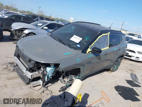 2023 Jeep Compass Limited с VIN 3C4NJDCN4PT505487, выставлен на аукционе IAAI как лот 41816219 с пробегом 10 379 миль миль и . История ставок и продаж доступна на DreamBid. Изображение 18.