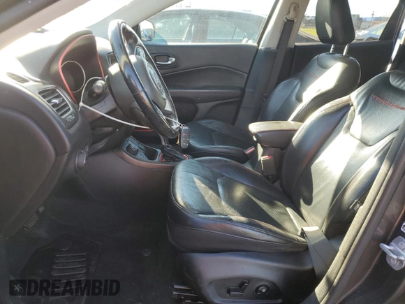 2018 Jeep Compass Trailhawk with VIN 3C4NJDDB4JT192663, listed as a Copart auction lot 79202704 with 73,665 mi miles and Salvage title. Bid and sale history available at DreamBid. Image 7.
