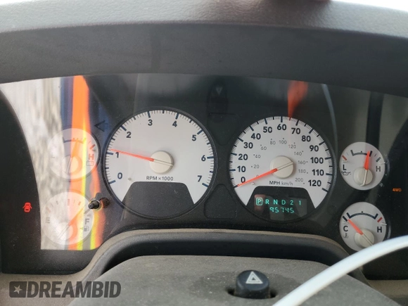 2006 Dodge 1500 SLT with VIN 1D7HU16266J217017, listed as a Copart auction lot 45588125 with 95,745 mi miles and Non Repairable. Bid and sale history available at DreamBid. Image 9.