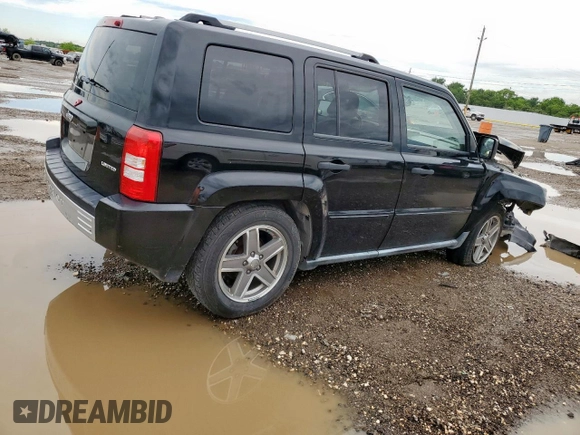 2007 Jeep Patriot Limited with VIN 1J8FT48W97D347601, listed as a Copart auction lot 58531825 with 141,053 mi miles and Salvage title. Bid and sale history available at DreamBid. Image 3.