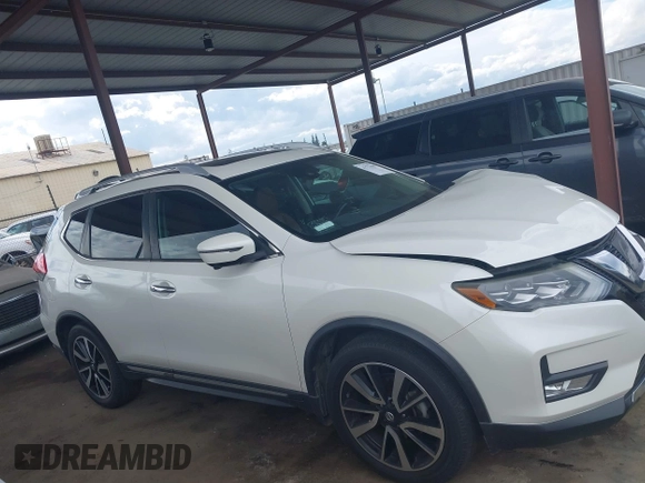 2017 Nissan Rogue SL with VIN JN8AT2MT7HW143035, listed as a IAAI auction lot 41771987 with 77,696 mi miles and . Bid and sale history available at DreamBid. Image 13.